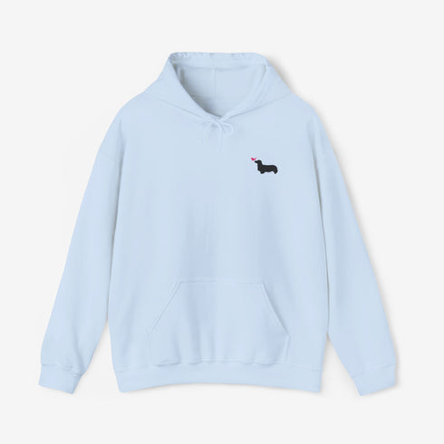 Longhaired Dachshund Hoodie for Women - Cute Dachshund Hoodie Sweatshirt